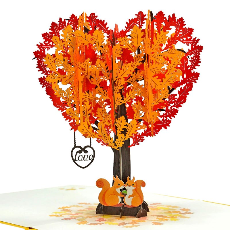 Custom Valentine'S Day Greeting Card 3D Pop-Up Stereo Greeting Card Squirrel Couple Gift Wedding Anniversary Card - Image 3